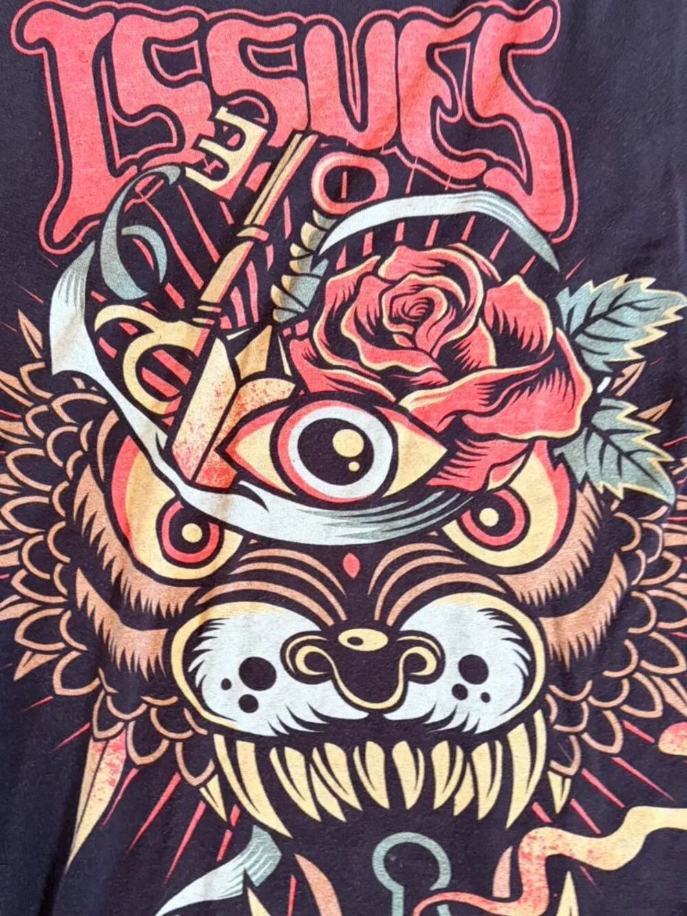 Issues Black Band Tee